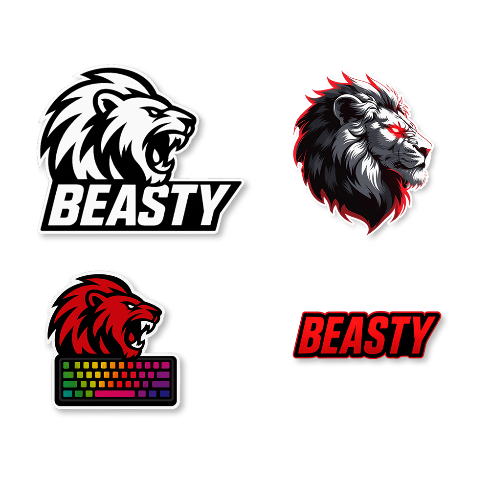 Beasty Set 4 Stickere Beasty V2