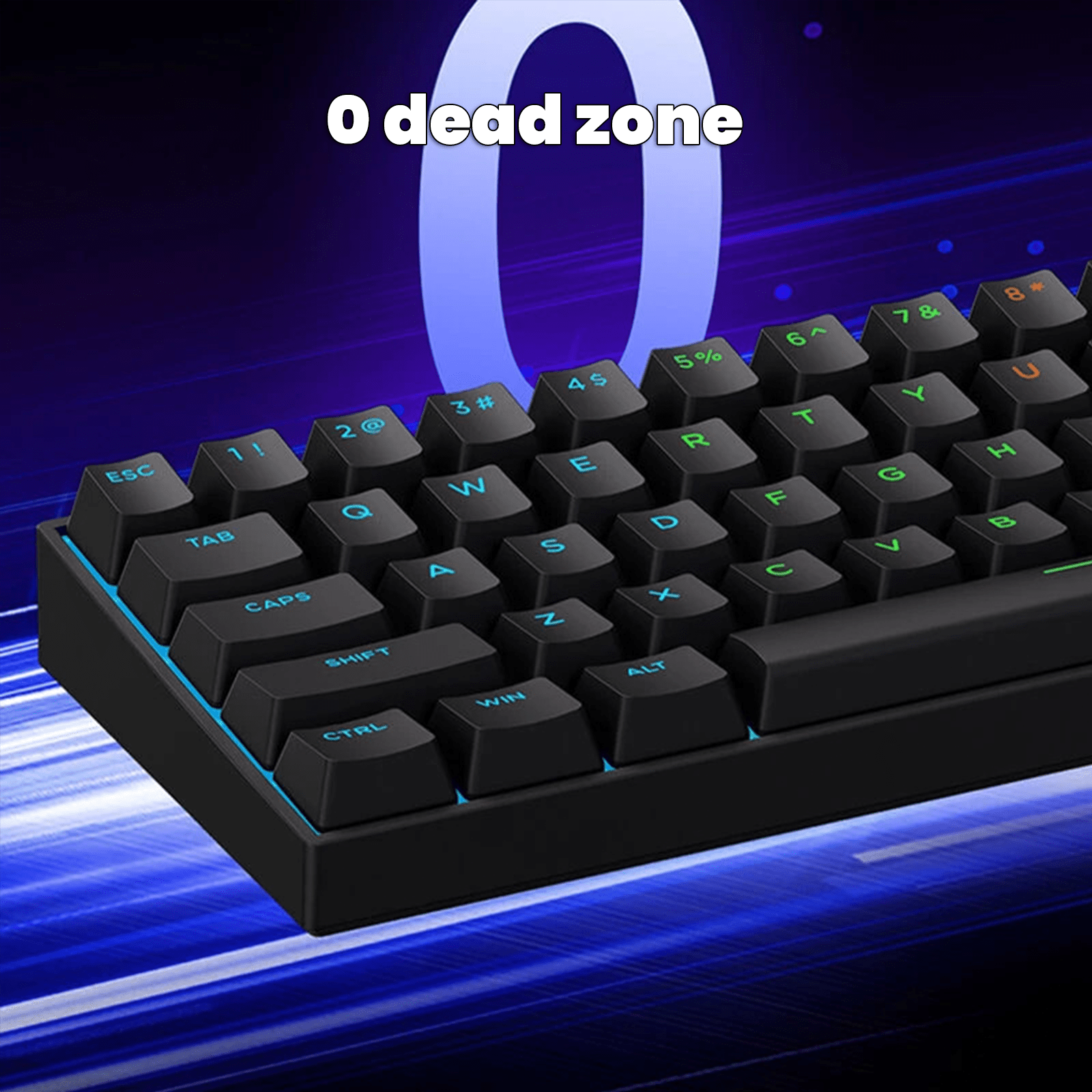 Beasty Alb / White Ice Rhino 2.0 Tastatura MCHOSE Ace 68 Hall Effect Rapid Trigger Snap Tap Hotswap RGB de Gaming