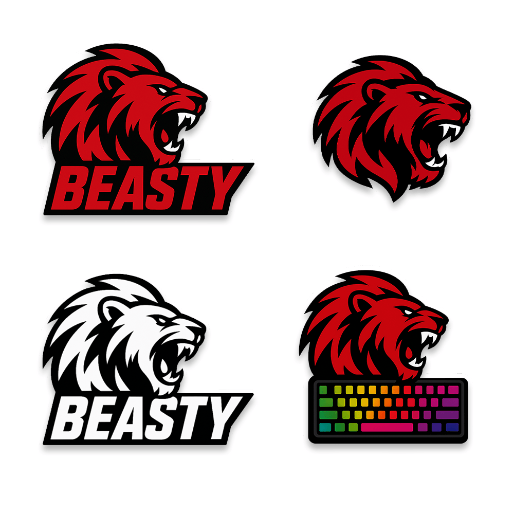 Beasty Set 4 Stickere Beasty V1