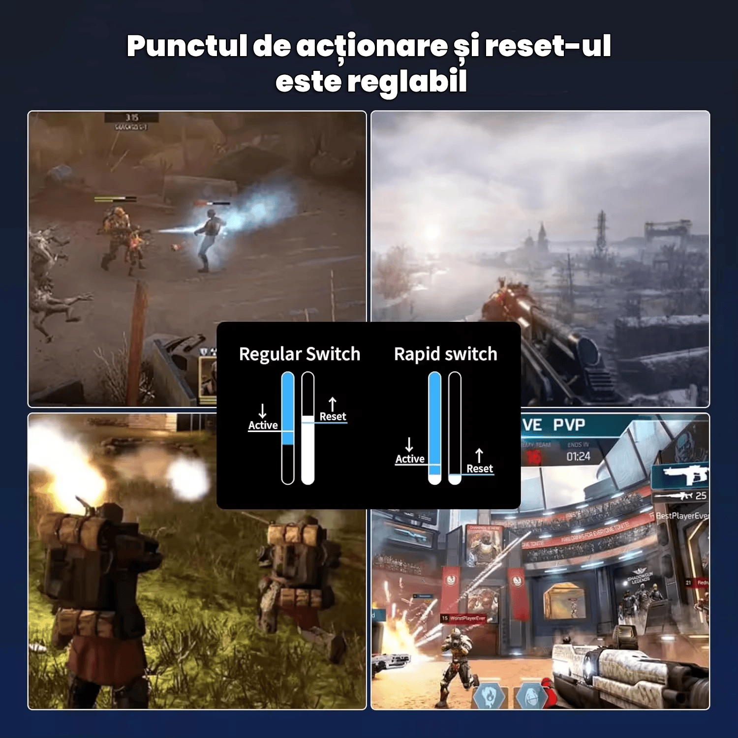 Beasty Moonlight / Outemu Amber Tastatura Attack Shark X68 He Hall Effect Rapid Trigger Snap Tap Hotswap RGB de Gaming