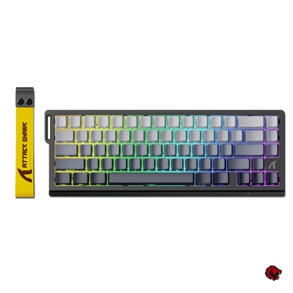Beasty Moonlight / Outemu Amber Tastatura Attack Shark X68 He Hall Effect Rapid Trigger Snap Tap Hotswap RGB de Gaming