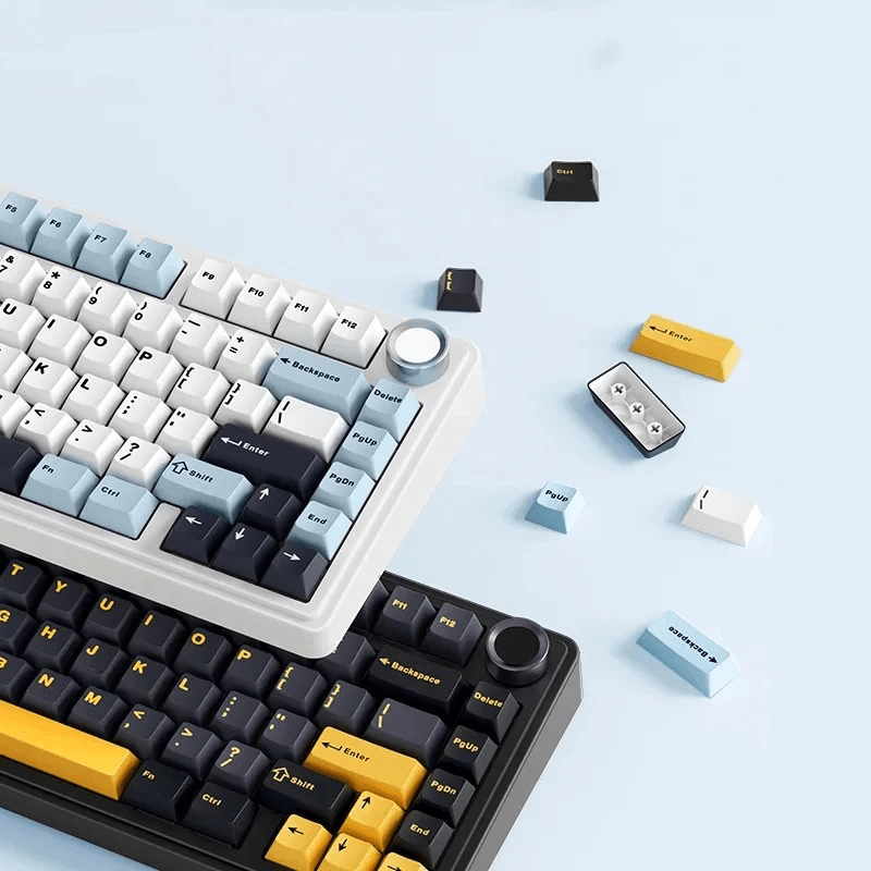 Beasty Negru / Crescent(liniar) Tastatura Aula F75 Mecanica Wireless Bluetooth Gasket Mounted Hotswap RGB de Gaming