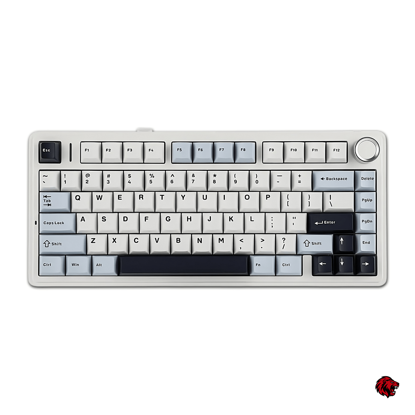 Beasty Alb / Crescent(liniar) Tastatura Aula F75 Mecanica Wireless Bluetooth Gasket Mounted Hotswap RGB de Gaming