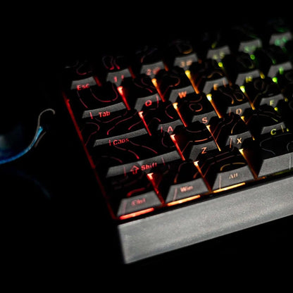 Beasty Negru / Outemu Peach Tastatura Gamakay x NaughShark NS68 Hall Effect Rapid Trigger Snap Tap Hotswap RGB de Gaming