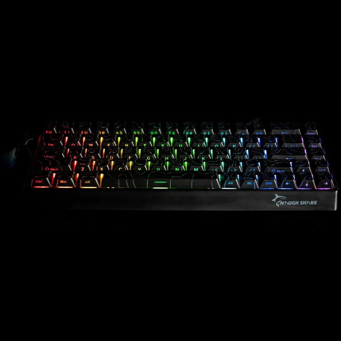 Beasty Negru / Outemu Peach Tastatura Gamakay x NaughShark NS68 Hall Effect Rapid Trigger Snap Tap Hotswap RGB de Gaming
