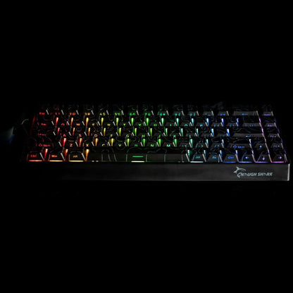 Beasty Negru / Outemu Peach Tastatura Gamakay x NaughShark NS68 Hall Effect Rapid Trigger Snap Tap Hotswap RGB de Gaming