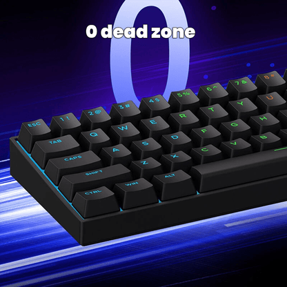 Beasty Alb / White Ice Rhino 2.0 Tastatura MCHOSE Ace 68 Hall Effect Rapid Trigger Snap Tap Hotswap RGB de Gaming