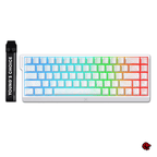 Beasty Alb / White Ice Rhino 2.0 Tastatura MCHOSE Ace 68 Hall Effect Rapid Trigger Snap Tap Hotswap RGB de Gaming