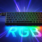 Beasty Alb / White Ice Rhino 2.0 Tastatura MCHOSE Ace 68 Hall Effect Rapid Trigger Snap Tap Hotswap RGB de Gaming