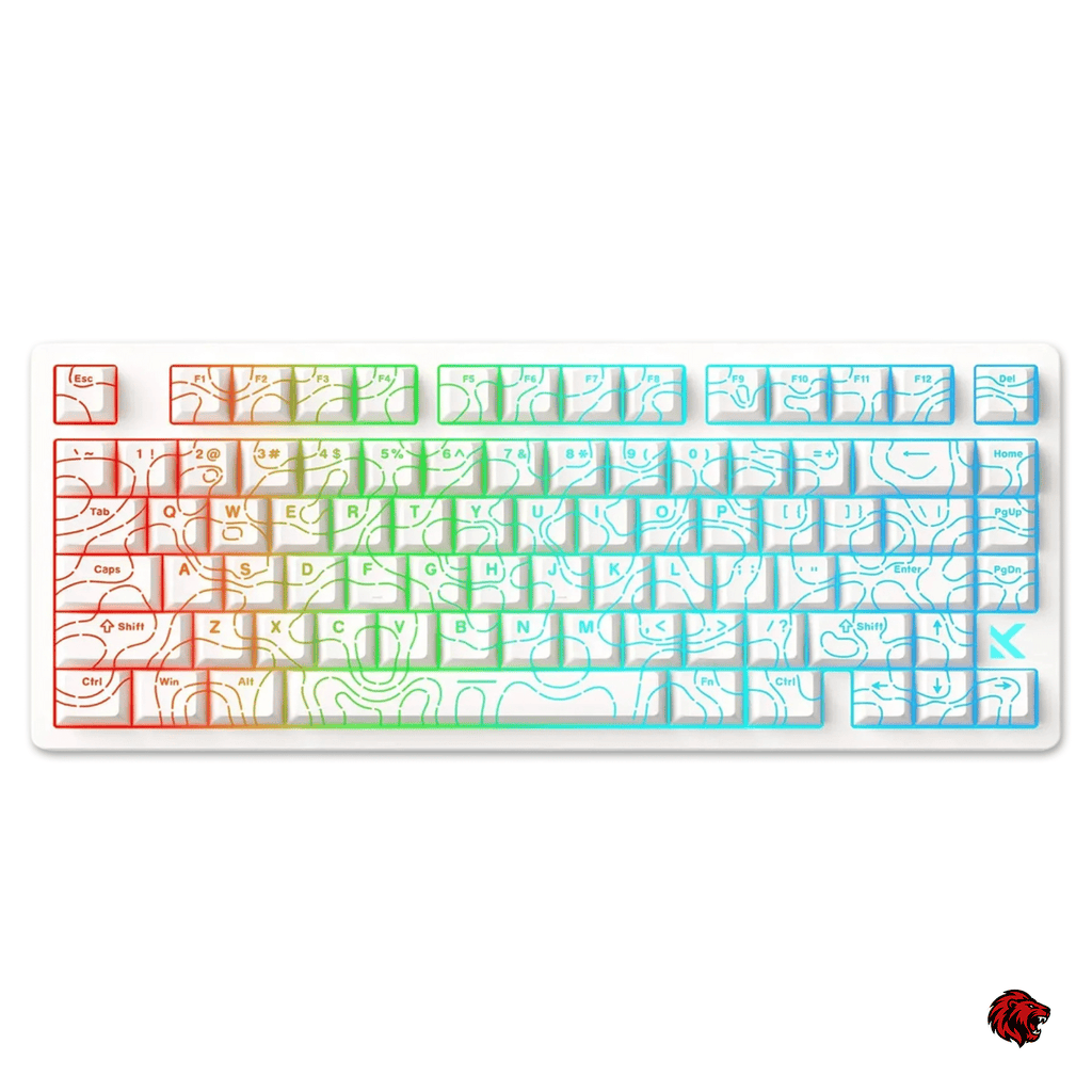 Beasty Alb / Starburst 2.0 Tastatura MCHOSE Jet 75 Hall Effect Rapid Trigger Gasket Mounted Snap Tap Hotswap RGB de Gaming