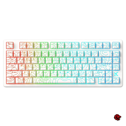 Beasty Alb / Starburst 2.0 Tastatura MCHOSE Jet 75 Hall Effect Rapid Trigger Gasket Mounted Snap Tap Hotswap RGB de Gaming