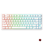 Beasty Alb / Starburst 2.0 Tastatura MCHOSE Jet 75 Hall Effect Rapid Trigger Gasket Mounted Snap Tap Hotswap RGB de Gaming