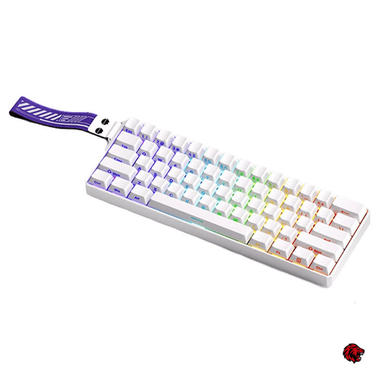 Beasty Alb / Akko Glare Tastatura MONSGEEK FUN60 Ultra Hall Effect Wireless Rapid Trigger Snap Tap Hotswap RGB de Gaming